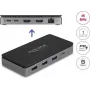 DeLOCK USB USB-C dokkimisjaam 4K topelt-HDMI MST USB Gigabit LAN PD 85W