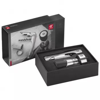 ZWILLING Sommelier veiniriistade komplekt — ristkülikukujuline karp 100×190×42 mm, 2 tk