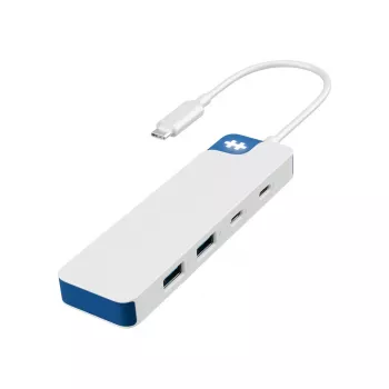 USB-C jaotur HYPER HyperDrive Flex HD5200BUGL — 4 porti, sinine