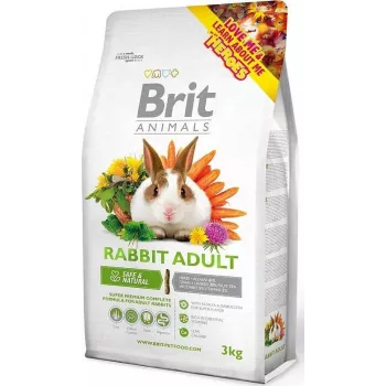 Kuiva küülikutoit Brit Adult Complete 3 kg — täiskasvanud küüliku täisväärtuslik toit, 14% valku, 20% toorkiudu