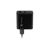 Juhtmega mobiilseadme laadija NATEC NUC-2143, 45 W, USB-C PD 3.0 + USB-A QC 3.0, 110–240 V, must