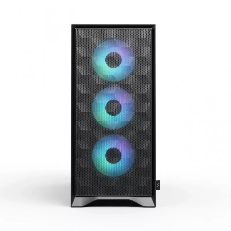 Fractal Design Pop 2 Air Must Solid mid-torniga arvutikorpus — ATX tugi, 3x 120 mm esiventilaatorit, 2,5/3,5 tollised kettapesad, 215×481×462 mm