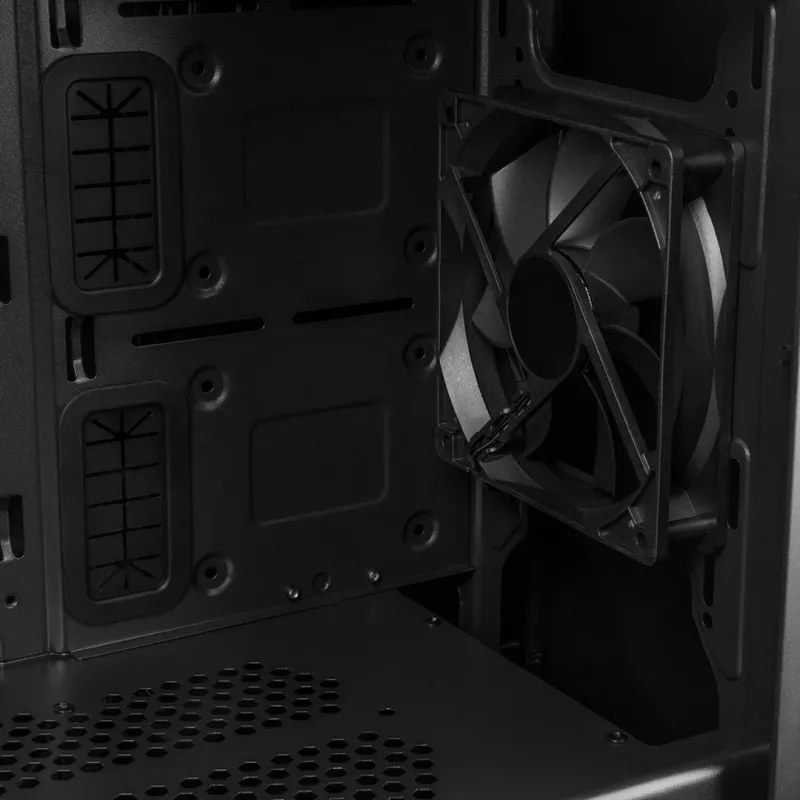PC-korpus MODECOM Oberon Pro Midi Tower, karastatud klaas, microATX/ATX, 7 pesa, 395 mm GPU, 2x3,5 tolli + 3x2,5 tolli sahtlid, USB 3.2 Gen1