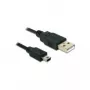 USB-kaabel DeLOCK 82311 USB 2.0 3m USB A Mini-USB B Must