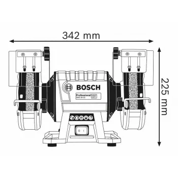 LAUAKÄIVED FI 150/20 MM 350 W GBG 35-15 BOSCH