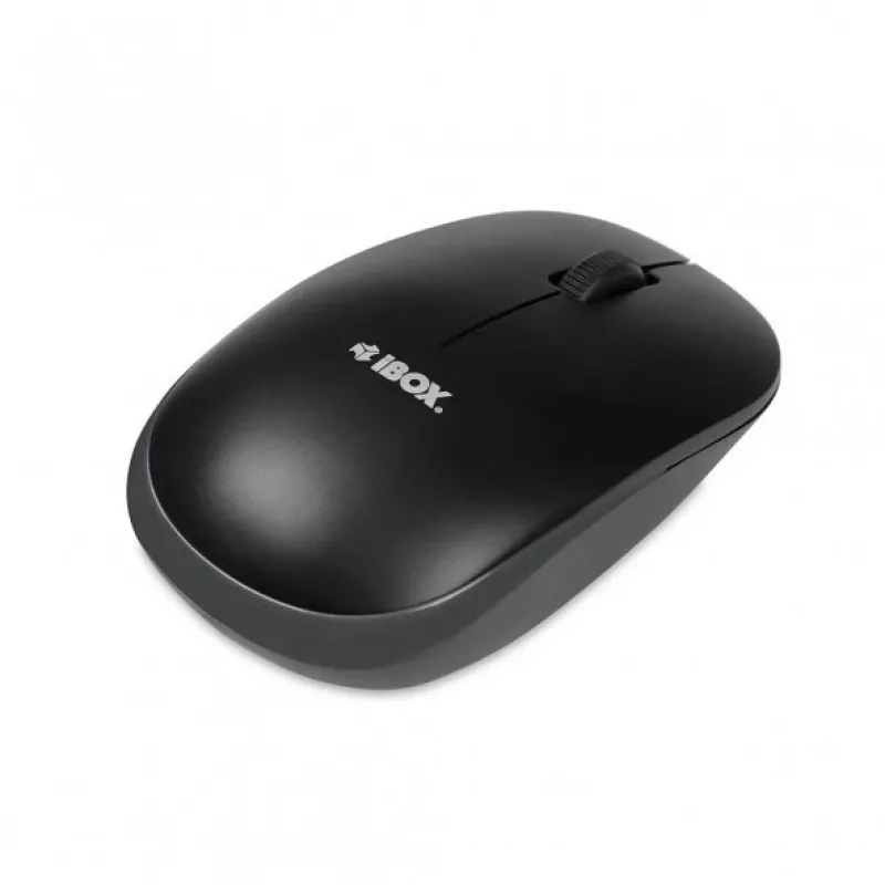 IBOX Desktop Kit Pro juhtmevaba klaviatuur ja hiir, QWERTY täissuuruses 104 klahvi, 2,4 GHz, 1200 DPI, must