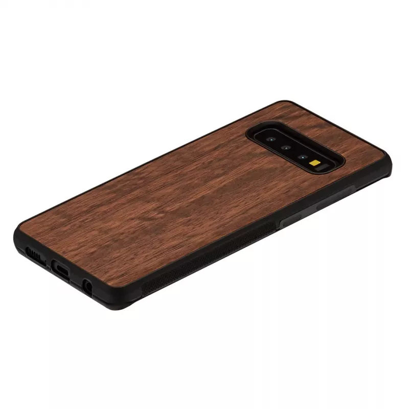 Nutitelefoni ümbris mees ja puit Samsung Galaxy S10-le, must koala disain, kaitsev ümbris