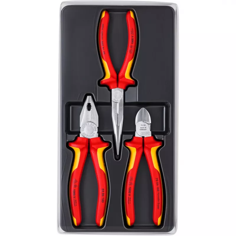 Knipex 00 20 12 mehaanikatööriistade komplekt 3 tööriista