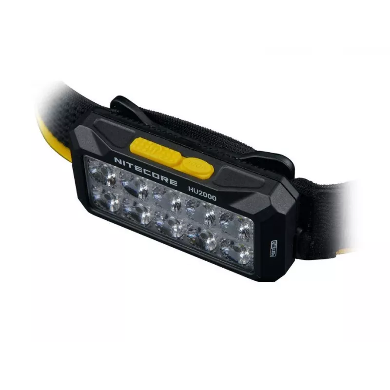 Peapaelaga taskulamp Nitecore HU2000, 10 LED-i, USB-laetav liitium-ioon, alumiinium+polükarbonaat, IP68 veekindel