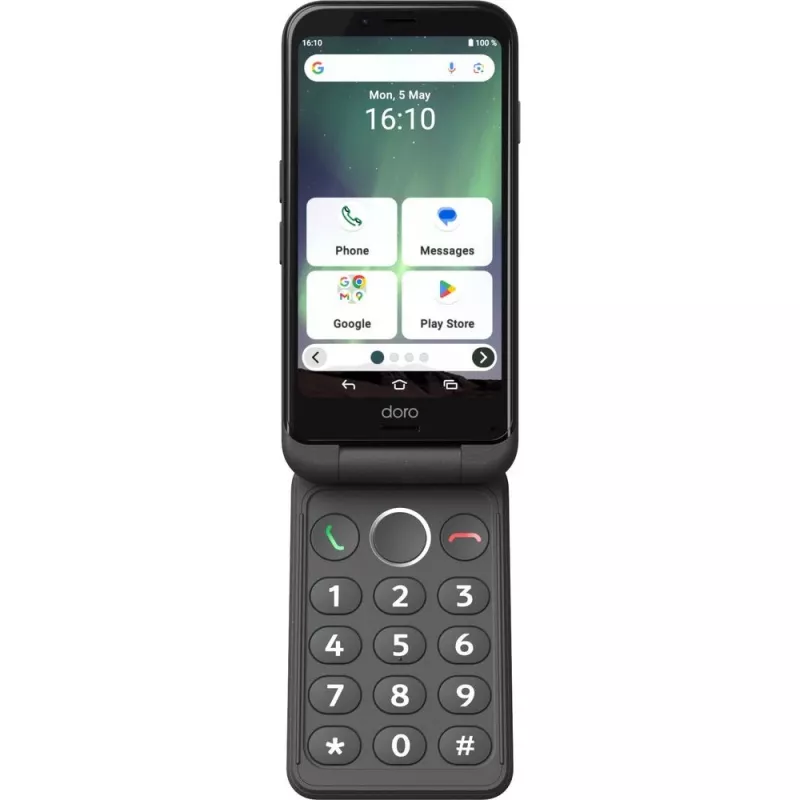 Nutitelefon Doro Aurora A20 4.5 tolli 4GB 64GB Must