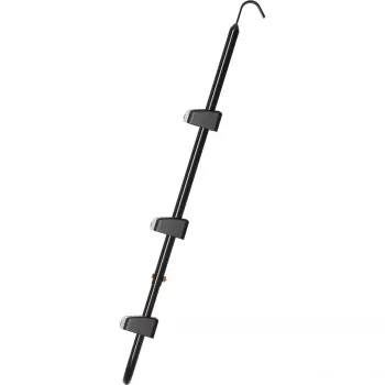 Batuudiredel HUDORA universaalne 70–100 cm, must, reguleeritavad turvaastmed