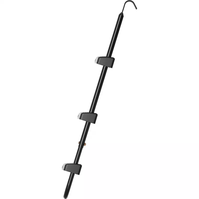 Batuudiredel HUDORA universaalne 70–100 cm, must, reguleeritavad turvaastmed