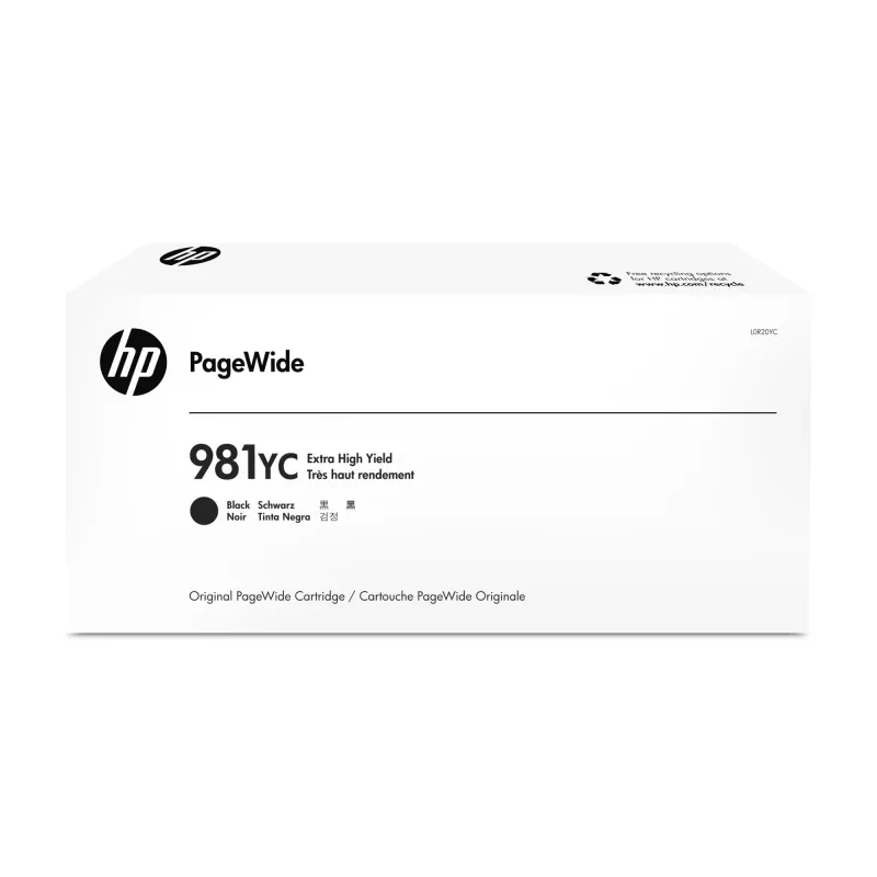 Tindikassett HP 981YC ülikõrge tootlikkusega must PageWide jaoks – 21 000 lehekülge (originaal)