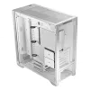 PC-korpus MODECOM VOLCANO EXPANSE S MIDI Tower — valge, microATX, karastatud klaas, USB-C, toetab GPU-d 430 mm