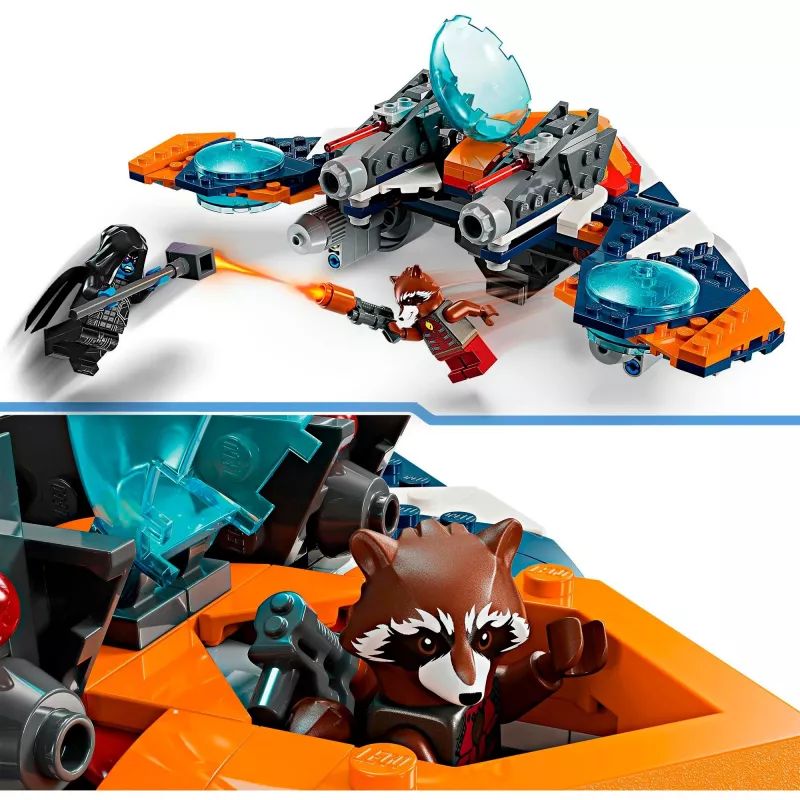 Ehitusmänguasi LEGO Marvel Super Heroes Raketi kosmoselaev 76278 — Raketi ja Ronani komplekt