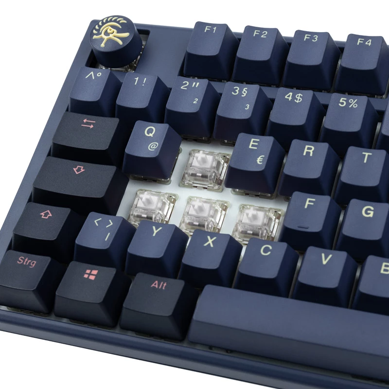 Ducky One 3 Cosmic Sinine TKL mänguri klaviatuur, RGB LED - MX-Ergo-Clear