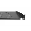 Riiul Extralink SHELF 1U 19-tolliste seinakappide jaoks, 1U, 300 mm, must, metall