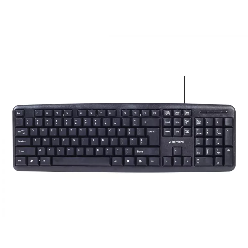 Gembird KBS-UO4-01 klaviatuur ja hiir komplektis kontor USB QWERTY US English must