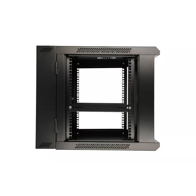 Extralink Rack-kapp 6U 600x600 AZH Must seinakinnitusega, pöörduv