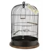Linnupuur ZOLUX Retro Lisette — metallpuur väikestele lindudele, Ø38 cm, kõrgus 55 cm, tumepruun, sisaldab kiike