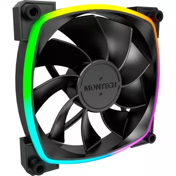 Ventilaator Montech RX120 PWM 12 cm Must 720–1760 RPM Rifle Bearing