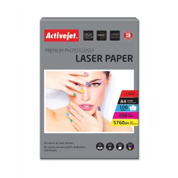 Activejet AP4-200G100L fotopaber laserprinteritele; A4; 100 tk