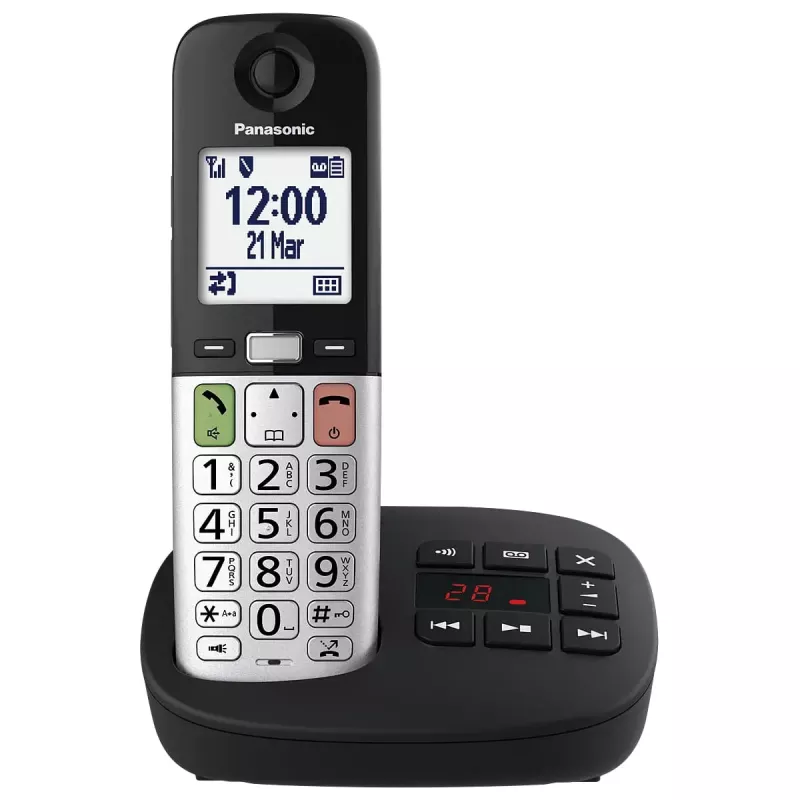 DECT-telefon Panasonic KX-TGU430 juhtmeta käed, kõlarivõime, helistaja tuvastus, 2.4-tolline ekraan, 1000-kirjega telefoniraamat, hall/must