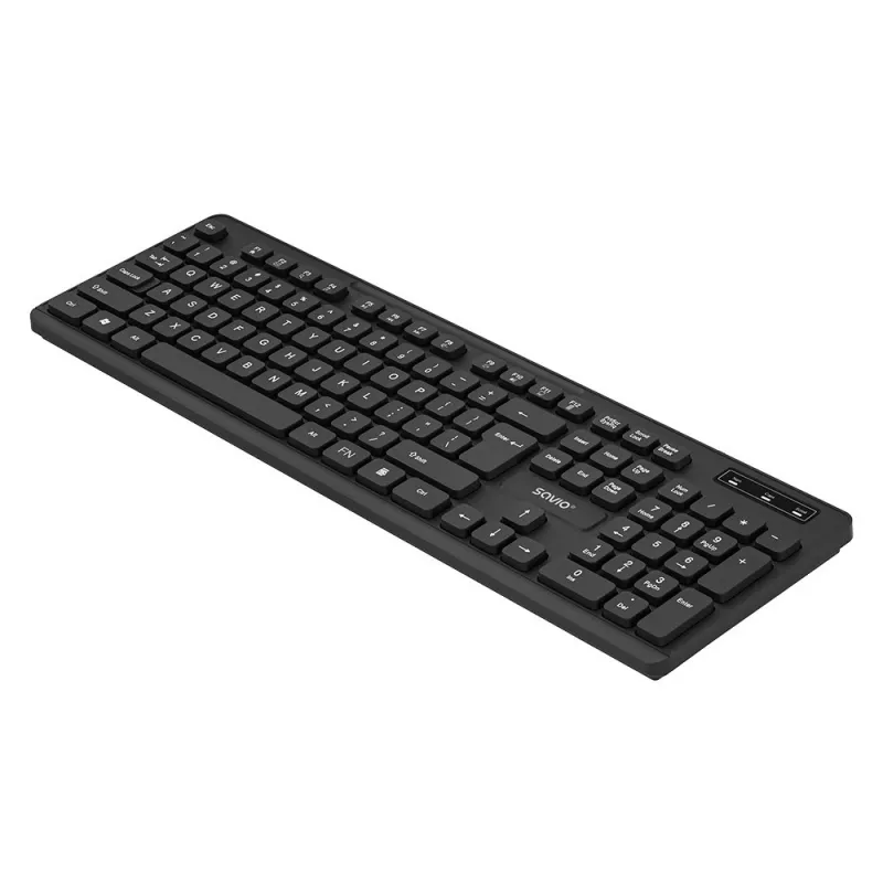 Savio KB-02 klaviatuur Kodu/Kontor USB QWERTY Must