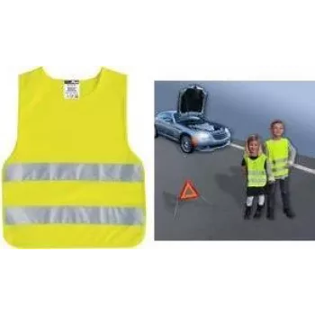 Laste turvavest IWH Kinder-Pannenweste 540303, fluorestseeruv kollane, 100% polüester