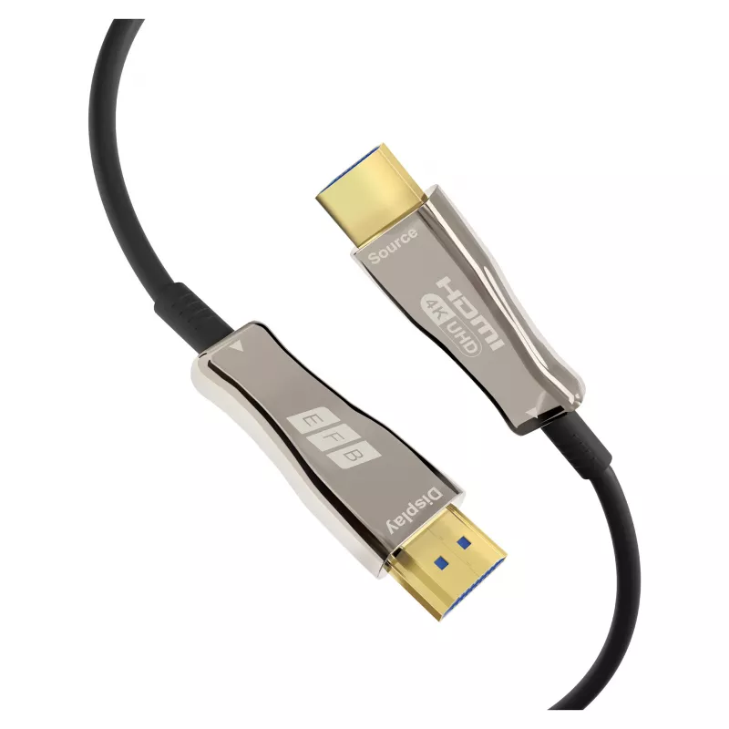 EFB Elektronik HDMI Fiiberoptiline Kaabel AOC Active 4K60Hz must - Digitaalne/Video/Heli - 20 m (HDMI-20-00008)