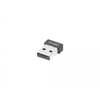 Juhtmevaba USB WLAN-adapter LANBERG NC-0150-WI — 150 Mbit/s, väline 2 dBi antenn, must