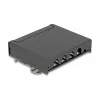 DELOCK Mini töölaua RJ45 4-pordiline Cat.6A varjestatud patch-paneel must, metall, 90×22×93 mm