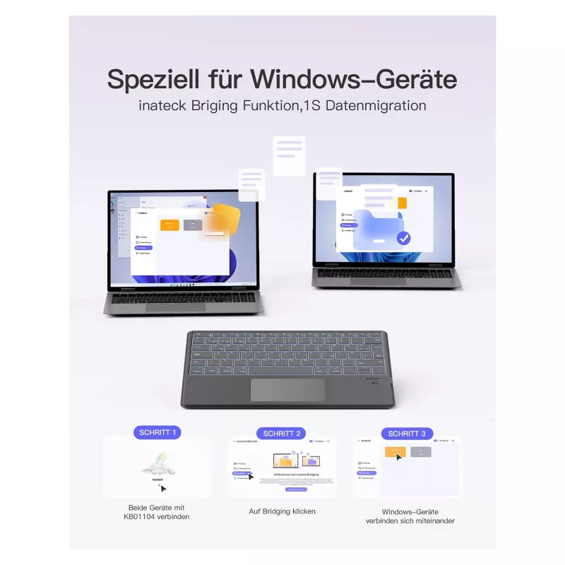 inateck klaviatuur Surface hall, Sureface GO 1-4 Com. QWERTZ