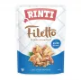 Märg koeratoit RINTI Filetto kanafilee pardiga 100 g — täisväärtuslik täiskasvanud koeratoit, 14% valku, 82% niiskust