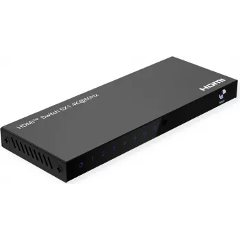 ROLINE HDMI lüliti 5-suunaline 4K60Hz HDCP2.3+ IR kaugjuhtimispult (14.01.3618)