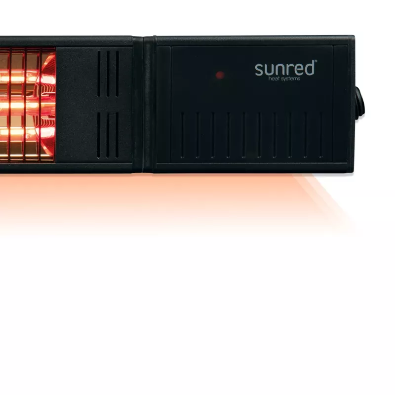 Infrapunakütteseade SUNRED RDS-15W-B Fortuna Wall 1500 W, must, IP55, seinale paigaldatav