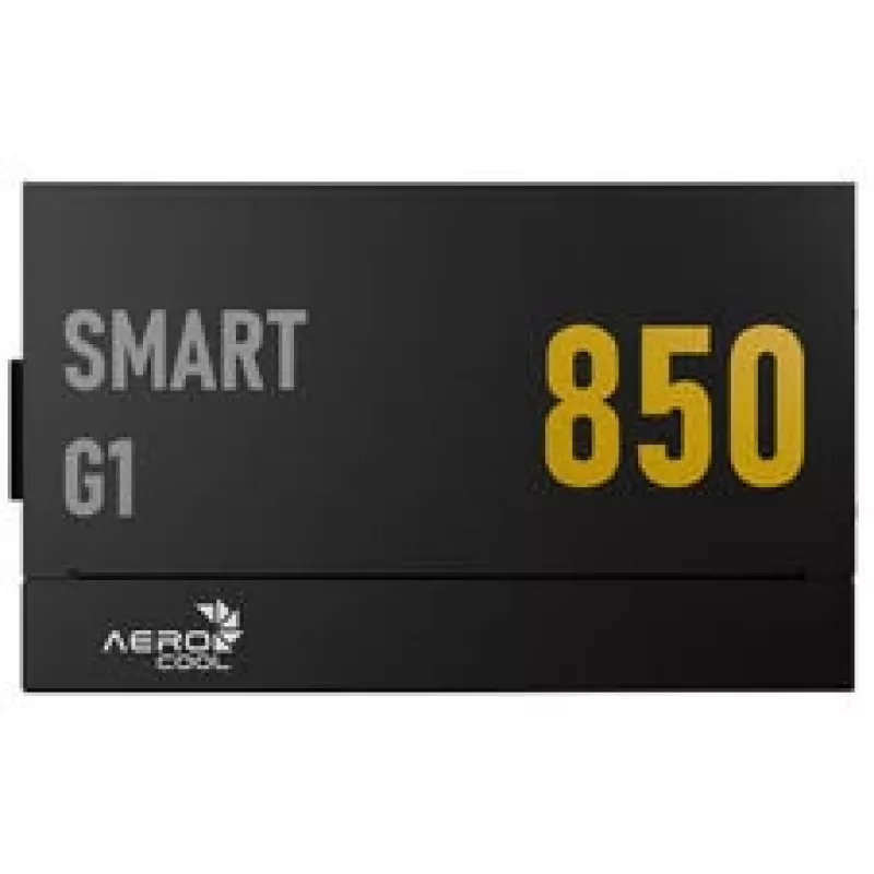 Toiteplokk AEROCOOL Smart G1 850W 80 PLUS Gold, ATX 3.1, PCIe 5.1, must