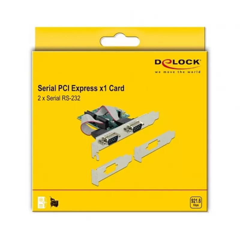 DeLOCK PCI Express x1 kaart 2 x jada RS-232