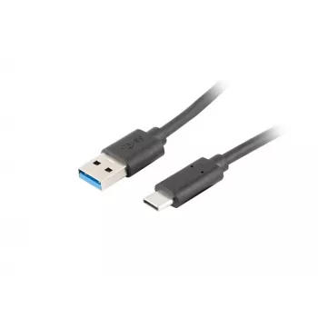 Lanberg CA-USBO-31CU-0018-BK USB-kaabel 1,8 m USB 3.2 Gen 1 (3.1 Gen 1) USB C USB A must (CA-USBO-31CU-0018-BK)