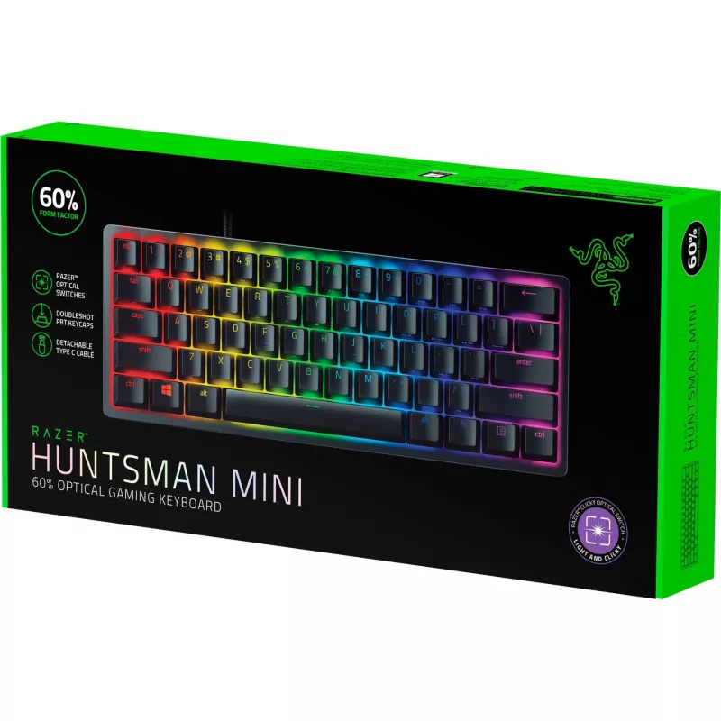 Klaviatuur Razer Huntsman Mini Clicky Optical Switch lilla