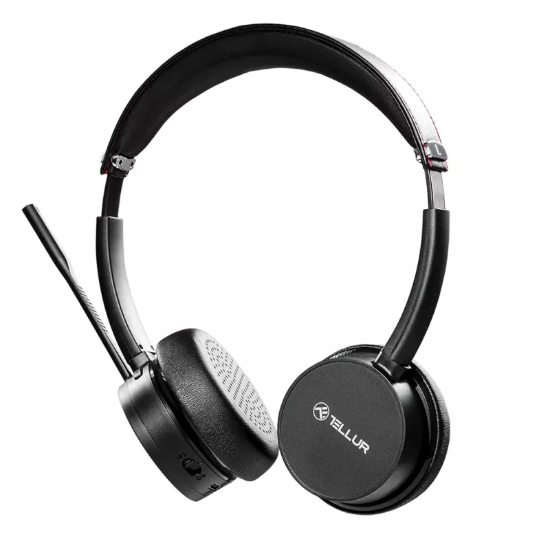 Telluri Voice Pro juhtmevaba kõnekeskuse peakomplekt must TLL411007