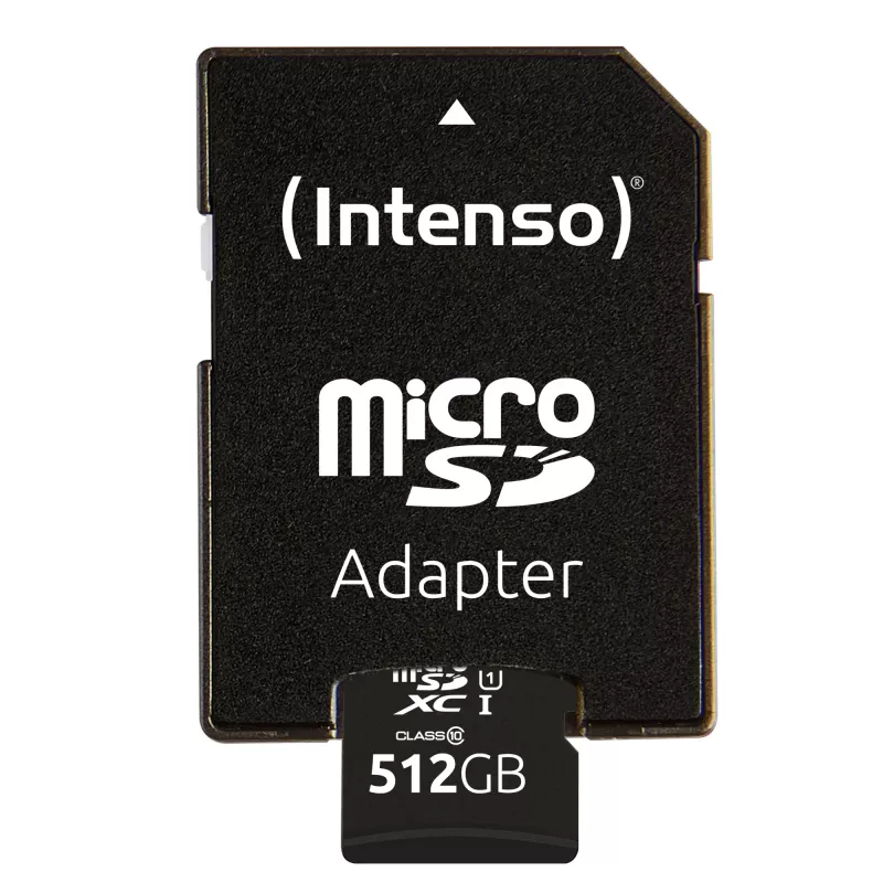 Intenso 512 GB UHS-I microSD CL10 välkmälu