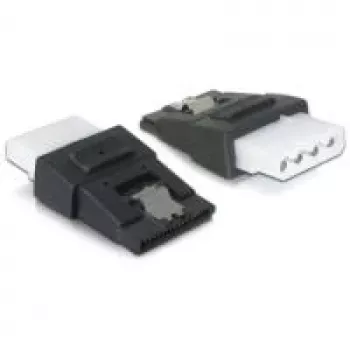 Kaabeladapter DeLOCK 65046 4pin Molex 15pin SATA-le Must