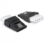 Kaabeladapter DeLOCK 65046 4pin Molex 15pin SATA-le Must