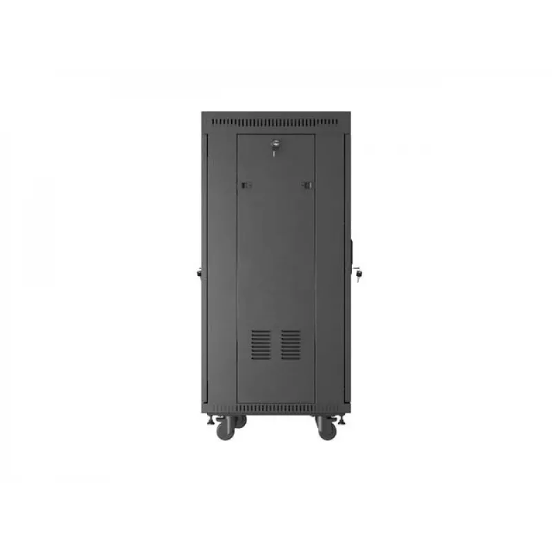 Rack cabinet LANBERG FF01-6624-23BL 24U freestanding 19 inch 600×600 mm IP20 must