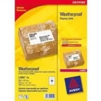 Kleebissildid Avery L7992-25 ilmastikukindlad isekleepuvad valged