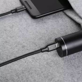 USB-C kaabel Aukey CB-CC1P 1 m, 60 W PD, USB-C – USB-C