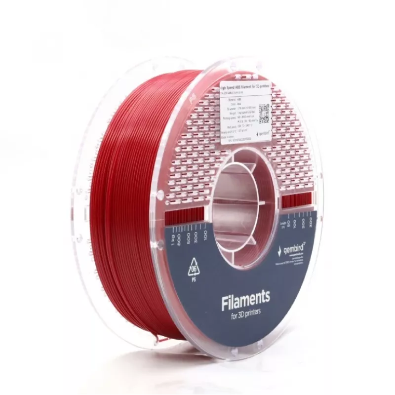 GEMBIRD ABS 3D-printimisniit 1,75 mm punane 1 kg