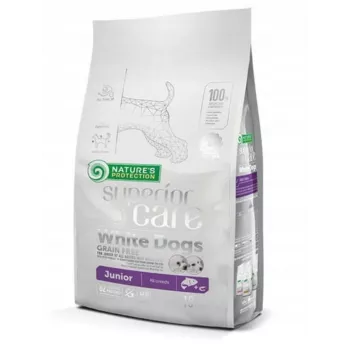 Kuiv kutsikatoit nature's protection Superior Care Valge Dogs Grain Free Junior Salmon 10 kg — kuivtoit, teraviljavaba, 26% valku, 15% rasva