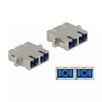 Optilise kiu adapter SC Duplex emane - SC Duplex emane, ühemoodiline, metallist, DeLOCK 86873